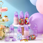 SiliFine 30 Pcs Baby Shower Favor Party Bottle Chug Game, Purple - Image 3
