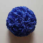 JXK Silk Rose Pomander Kissing Ball for Bridal Wedding Centerpiece Christmas Party Ceremony Decoration 3 Inches Set of 10 Blue by JXKStudioFromPawPrintstoPawsomeRoarsUnleashYourPassionforAnimalStatues