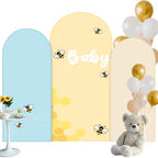 3 Pcs Baby Shower Arch Backdrop Cover Baby Shower Photo Background Decor by Chunful