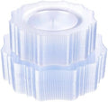 COLOSUS 60PCS Clear Plastic Plates, Fancy Beaded Plastic Plates for Wedding by COLOSUS