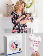 Mommy and Me Robe and Swaddle Set | Maternity Robe Matching Baby Girl, Boy - Image 6