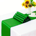 Pack of 50 Satin Green Chair Sashes Bows 7x108 Inch Wedding Chair Ribbons - Image 5