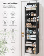 STORAGE MANIAC Over Door Organizer Hanging Shelves Large Clear Deep Pockets - Image 7