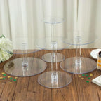 Efavormart Lovely 4 Tier XL Acrylic Crystal Glass Clear Cake Dessert Decorating Stand for Birthday Xmas Party Wedding - Image 5
