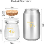3.4 oz Small Glass Jar with Cork Lids,48 pcs Mini Glass Bottles - Image 2