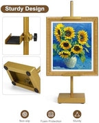 Adjustable Tabletop Easel Stand, Gold 17" H Easels for Display - Image 4