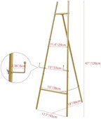Heavy Duty Large Easel Stand for Mirror Display Wedding Sign(Gold 47'') - Image 5