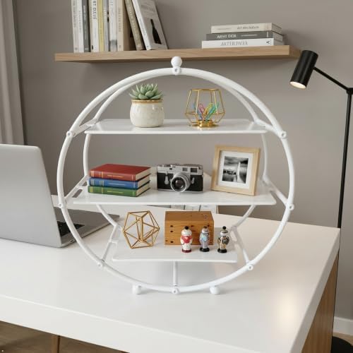 White 3 Tier Metal Cupcake Stand Tiered Dessert Display Serving Tray - Image 2