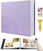 Large Photo Album Self Adhesive Scrapbook Album for 4x6 5x7 8x10 Pictures DIY Photo Book for Wedding, Anniversary, Christmas, Baby Shower, Ideal for Preserving Precious Moments by HoneyTolly