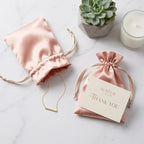 50 Pack Rose Gold Satin Bags 6" x 9" Drawstring Gift Pouches for Jewelry, Wedding Favors, Party Favors, Candy, and Small Gifts - Image 3