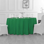 Fokitut 2 Pack Waterproof Round Tablecloth, 108 Inch, Stain Resistant and Wrinkle Polyester Table Cloth, Fabric Table Cover for Kitchen Dining, Wedding, Party, Holiday Dinner-Emerald - Image 5