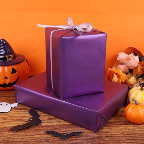 NESCCI Deep Purple Matte Wrapping Paper,Gift Wrapping Paper-3 Roll - Image 4