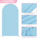 Wokceer 6.6FT Arch Backdrop Stand and Cover Set,Arch with Dusty Blue Cover - Image 7