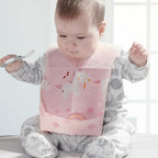 SUNVENO Disposable Baby Bibs with Crumb Catcher Pocket, Leakproof Liner, Adjustable Adhesive Tabs, Individually Wrapped - Image 2