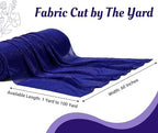 Pack of 25 Yard Chiffon Drapery Fabric, 60" Wide, Multiuse - Royal Blue - Image 2