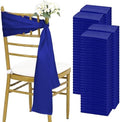 fani 120 PCS Satin Chair Sashes, 7x78 Inch, Royal Blue by fani