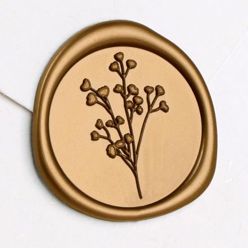 UNIQOOO 50 Pack Garden Flower Pre-Folded Vellum Jackets&Wax Seal Stickers - Baby‘s Breath - Image 7