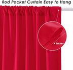 Red Backdrop Curtains 30ftx10ft Christmas Polyester Photo Drapes - Image 5