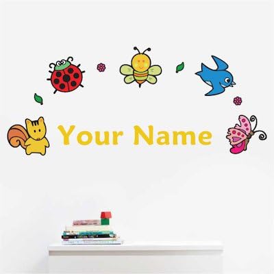Oliver's Labels Premium Name Wall Decals - Matte Finish Personalized Wall Art for Kids' Rooms & Nurseries (Nature) - Image 3