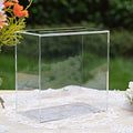 UNIQOOO Clear Acrylic Card Box w/Slot, Thick DIY Wedding Box Blank No Print, Large 10x10x5.5 in, for Reception Decoration Fundraiser Money Box Election Ballot Graduation Keepsake Party Favor by UNIQOOO