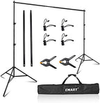 EMART 8x8 FT Backdrop Stand Adjustable Back Drop Stand for Party Wedding by EMART