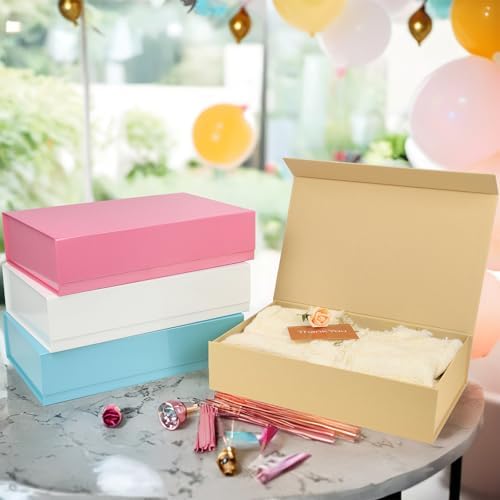 PACKHOME Extra Large Light Blue Gift Boxes 17.5x11.3x4.3in Magnetic Lids - Image 5
