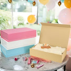 PACKHOME Extra Large Pink Gift Box 17.5x11.3x4.3in with Magnetic Lid - Image 5