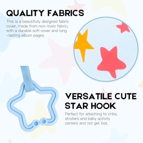 2Pack Baby's My First Photo Album for Baby Holds 21 4x6 Photos, Baby Photo Album Soft Cloth Family Book, My First Family Album for 4x6 Baby Shower Kids Toddlers Family Pictures, Toddler Photo Album - Image 4