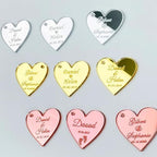 MXN Personalized Acrylic Mirror Tags,Custom Name Engraved Tag for Favors,Wedding,Baptism,Gift Tag,Acrylic Tags with Holes,Decoration Gift,Custome Gift,(Excluding Ribbons) (100pcs) - Image 6