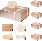 Rose Gold Magnetic Gift Box for Anniversary Presents, 13.85"x8.35"x4.45" by Lifelum