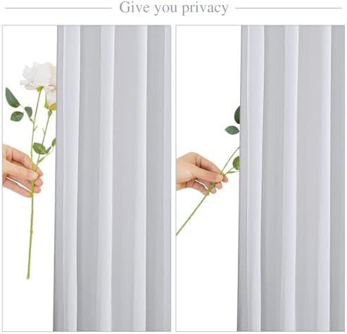 10ft x 10ft Silver Grey Backdrop Curtain for Parties Wedding Wrinkle Free Backdrop Drapes Panels for Baby Shower Birthday Photo Photography Polyester Fabric Background Decoration - Image 7