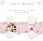 Showgeous 16 Pack Pink Cheesecloth Table Runner 17 x 108 Inch - Image 5