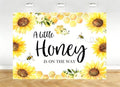 10X8ft Fabric Sunflower Bee Honeycomb Backdrop for Wedding Baby Shower Wall Decor, Party Decorations Tapestry, Photography Background, Photo Studio Props by kolyulahair