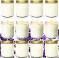 12 Pcs 8 Oz Bulk White Soy Candles,Lavender Scented Candles Set,Bulk Aromatherapy Candle,Great Stress Relieving Scented Candle for Girls as a Gift for Birthdays, Weddings and More! by Veiuwa