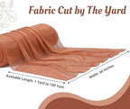 Pack of 40 Yard Chiffon Drapery Fabric, 60" Wide, Multiuse - Coral Peach - Image 2