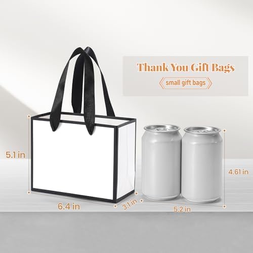 EQOREIIN 30 Pcs Metallic Paper Small Gift Bags with Handles & Tissue Paper - Image 3