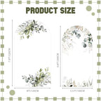 Mindsoft 2 Set Sage Green Floral Arch Backdrop Cover Stretchy 7.2ft 6.6ft - Image 2