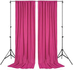 Hot Pink Backdrop Curtains 10ftx10ft Birthday Polyester Photo Drapes - Image 4