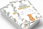 Pack of 30, Boy/Girl Baby Shower Party Collection, Baby Shower Invitation Cards, Fill in the Blank Invites WIth Envelopes, Fox Theme Party Supplies - Image 3