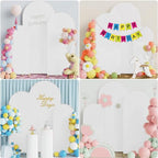Arch Backdrop Cover Stretchy Backdrop (White, 6+6.6+7.2FT) - Image 5