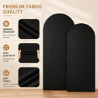 Black Arch Cover 7.2ft 6.6ft 6ft Spandex Arch Backdrop Cover Set of 3 - Image 6