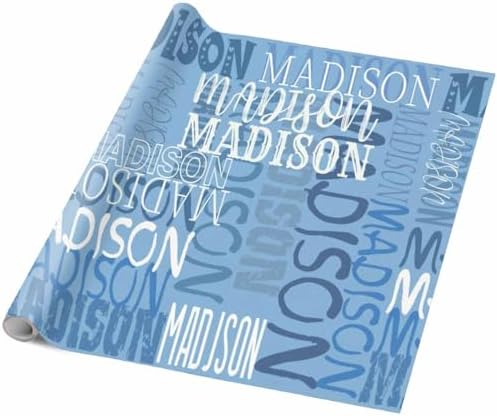 AOFUN Custom Name Gift Wrap For Him - Mens Birthday Wrapping Paper, 3 Rolls, 58" x 23" - Image 5