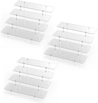 4 Tier Acrylic Display Riser Stand, Clear Perfume Organizer, Cupcake Stand by CHONOVO