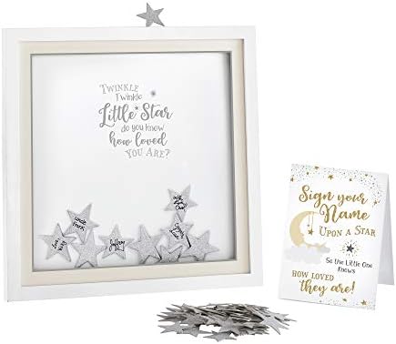 Lillian Rose Twinkle Shower Guest Signing Guest Book Alternative with 48 Stars, White (24BS610 GA) - Image 3