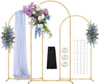 6FT,5FT,4FT Balloon Arch Stand Kit with Base Set of 3 by DEVISEFUN