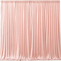 Blush Pink Backdrop Curtains-Wrinkle-Free Polyester Photography Drapes Party Curtain Background for Baby Shower Wedding Decorations- 24 X10FT by WishCare