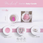 Baby Shower Decorations for Girl - 8 Pack Baby Girl Shower Candle Favors Baby Girl Birthday Candle Girl Baby Shower Decorations - Image 4