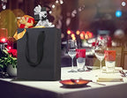 HUAPRINT Black Medium Gift Bags with Handles, 30 Pack, 10x4.5x11 IN - Image 5