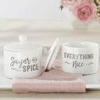 Kate Aspen Sugar, Spice and Everything Nice Ceramic Sugar Bowl - Set of 12 - Hostess Guest Gift, Party Souvenir Favor & Decorations for Baby Showers Party - Image 4