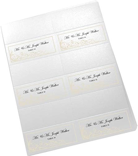 Scribble Vintage Swirl Printable Place Cards, Ivory, Set of 150 (25 Sheets) - Image 4